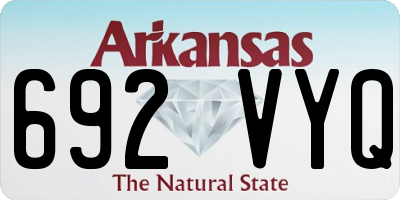 AR license plate 692VYQ
