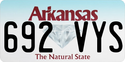 AR license plate 692VYS
