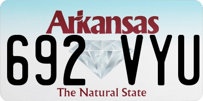 AR license plate 692VYU