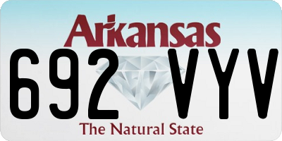 AR license plate 692VYV