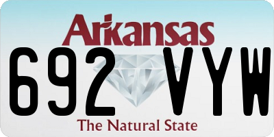 AR license plate 692VYW