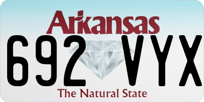 AR license plate 692VYX
