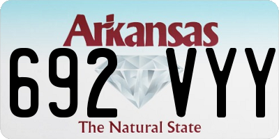 AR license plate 692VYY