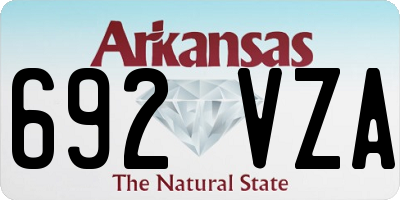 AR license plate 692VZA