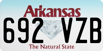 AR license plate 692VZB