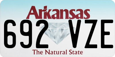 AR license plate 692VZE