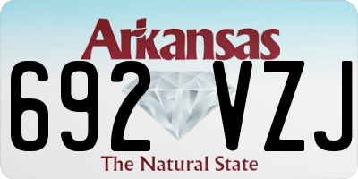 AR license plate 692VZJ