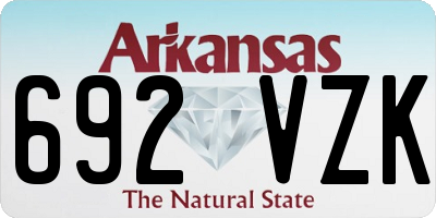 AR license plate 692VZK