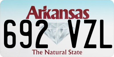 AR license plate 692VZL