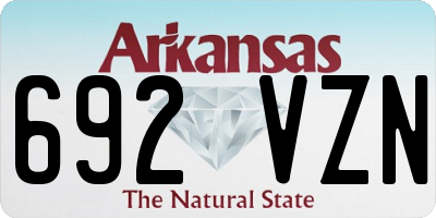 AR license plate 692VZN