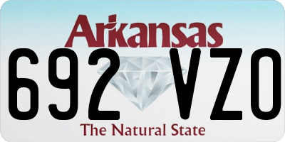 AR license plate 692VZO