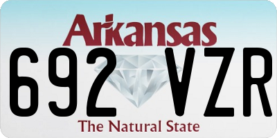 AR license plate 692VZR