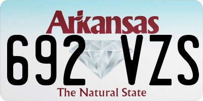 AR license plate 692VZS