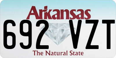 AR license plate 692VZT
