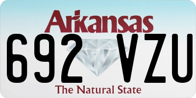 AR license plate 692VZU