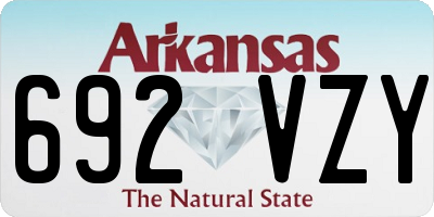 AR license plate 692VZY