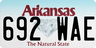 AR license plate 692WAE