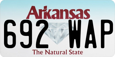 AR license plate 692WAP
