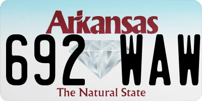 AR license plate 692WAW