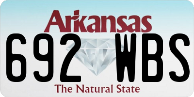 AR license plate 692WBS