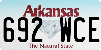 AR license plate 692WCE