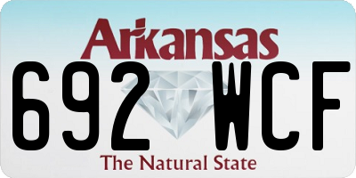 AR license plate 692WCF
