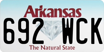 AR license plate 692WCK