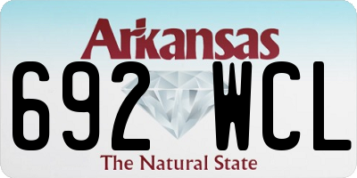 AR license plate 692WCL