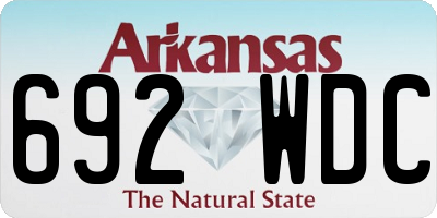 AR license plate 692WDC