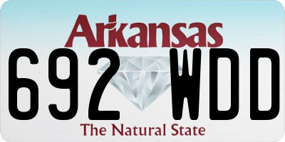 AR license plate 692WDD