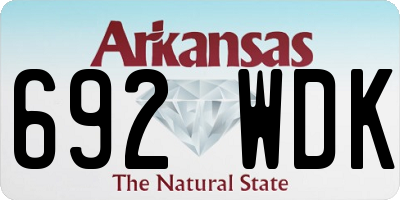 AR license plate 692WDK