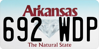 AR license plate 692WDP