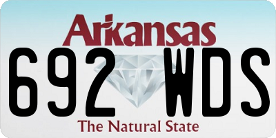 AR license plate 692WDS