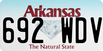 AR license plate 692WDV