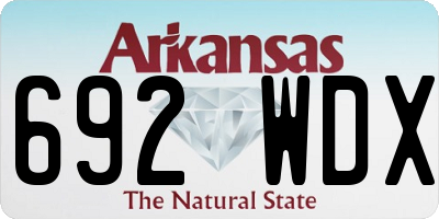 AR license plate 692WDX