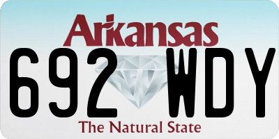 AR license plate 692WDY