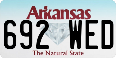 AR license plate 692WED