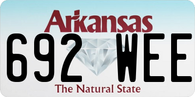 AR license plate 692WEE