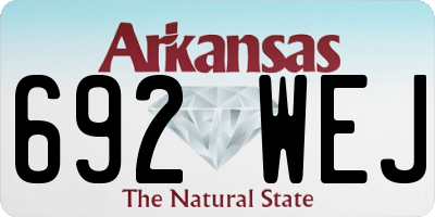 AR license plate 692WEJ