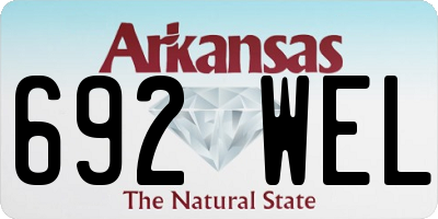 AR license plate 692WEL
