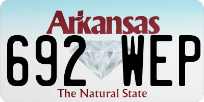 AR license plate 692WEP