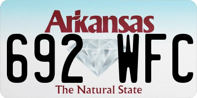 AR license plate 692WFC