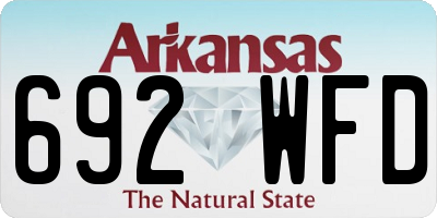 AR license plate 692WFD