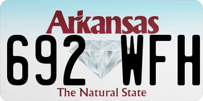AR license plate 692WFH