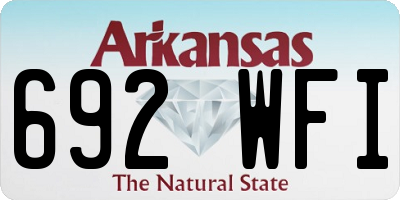 AR license plate 692WFI