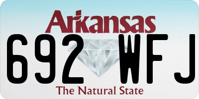 AR license plate 692WFJ