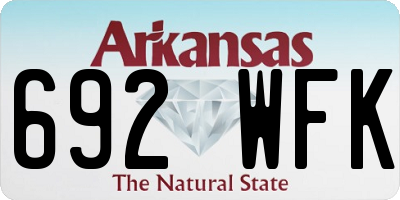 AR license plate 692WFK