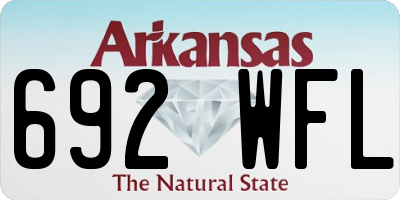 AR license plate 692WFL