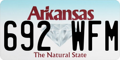 AR license plate 692WFM