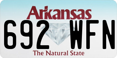 AR license plate 692WFN